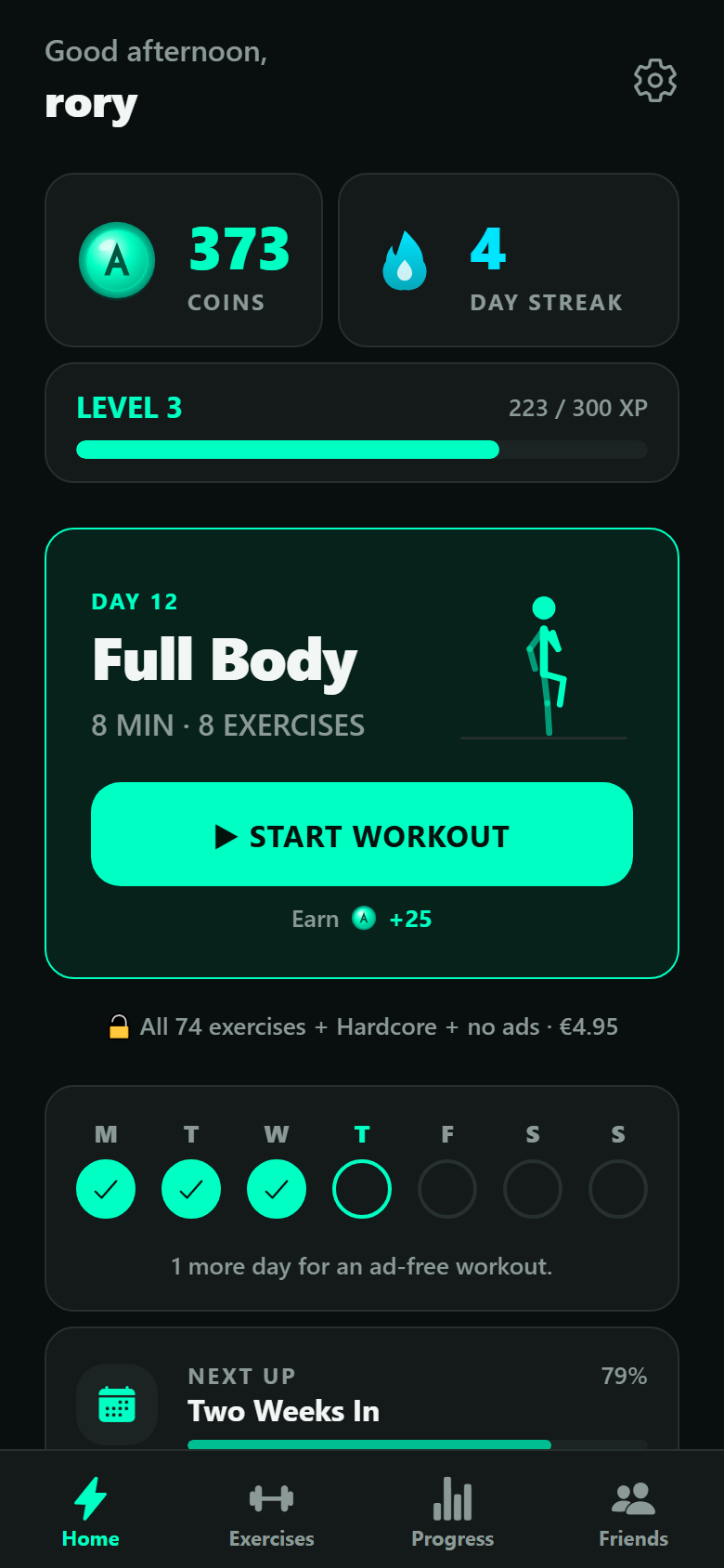 15 minutes. No equipment. Every day.
